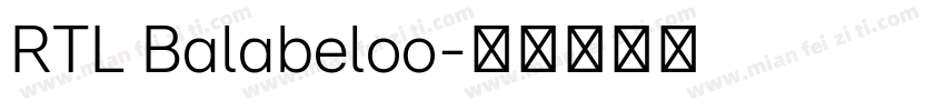 RTL Balabeloo字体转换